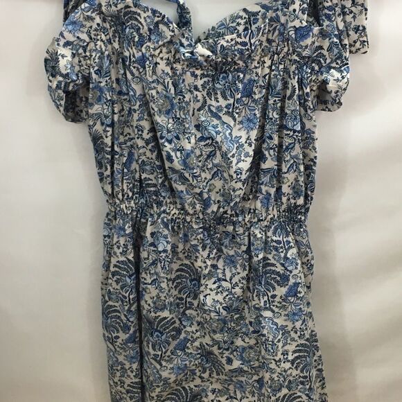 NWOT H&M Romper Size 4 Blue and White 100% Cotton - Picture 3 of 3